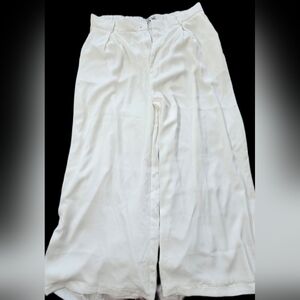 Women's Wide Leg Cream Pants